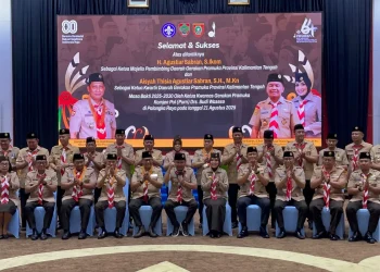 Bupati Barsel Hadiri Peringatan Hari Pramuka ke-64 dan Pelantikan Pengurus Mabida Pramuka Kalteng